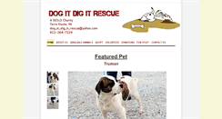 Desktop Screenshot of dogitdigitrescue.com